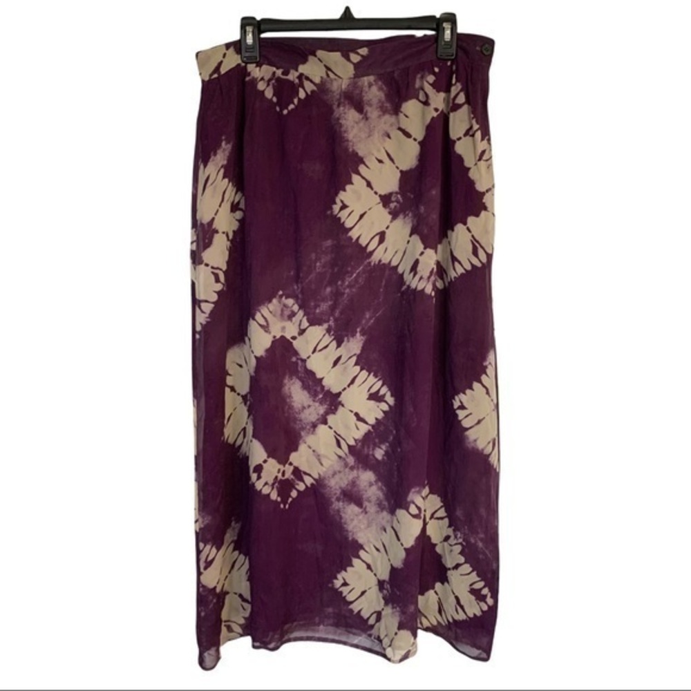 LL Bean Silk Skirt Size 14